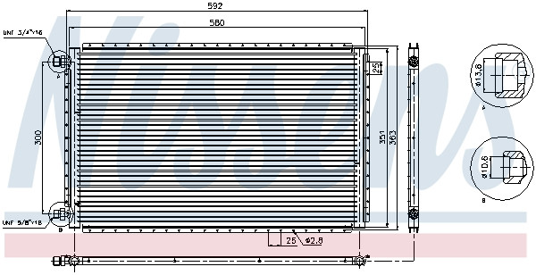 NISSENS Kondensator, Klimaanlage