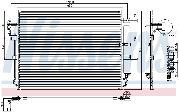 NISSENS Kondensator, Klimaanlage