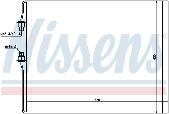 NISSENS Kondensator, Klimaanlage