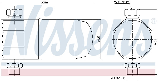 NISSENS Trockner, Klimaanlage