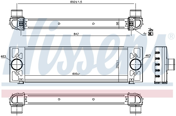 NISSENS Ladeluftkühler