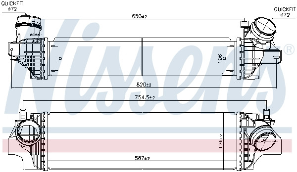 NISSENS Ladeluftkühler