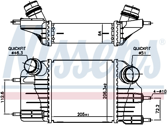 NISSENS Ladeluftkühler