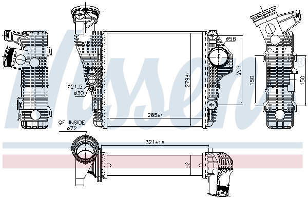 NISSENS Ladeluftkühler