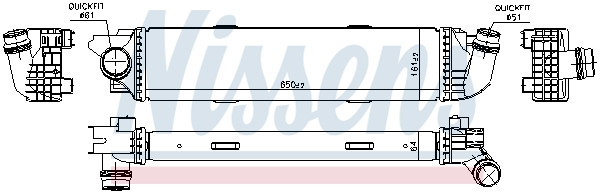 NISSENS Ladeluftkühler