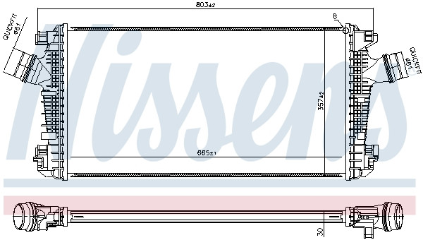 NISSENS Ladeluftkühler