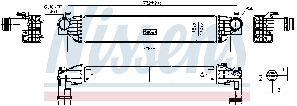 NISSENS Ladeluftkühler