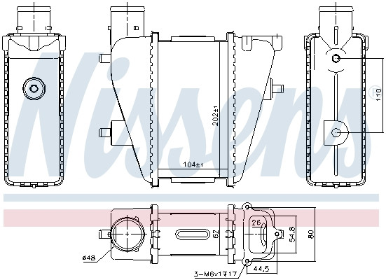 NISSENS Ladeluftkühler