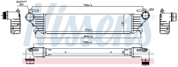 NISSENS Ladeluftkühler