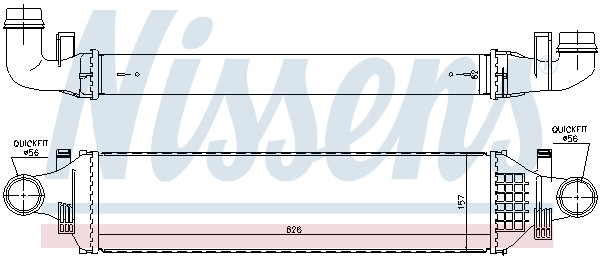 NISSENS Ladeluftkühler