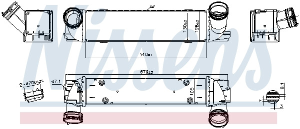 NISSENS Ladeluftkühler