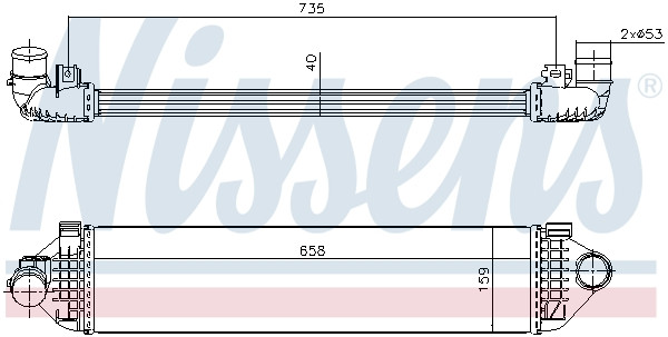 NISSENS Ladeluftkühler