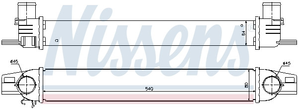 NISSENS Ladeluftkühler NISSENS Ladeluftkühler