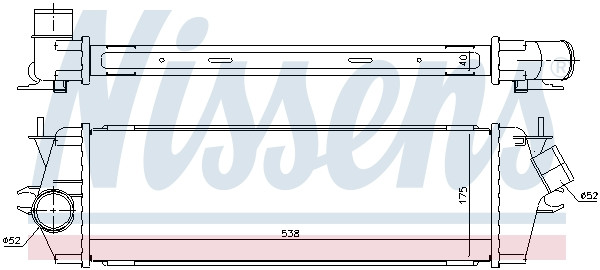 NISSENS Ladeluftkühler NISSENS Ladeluftkühler