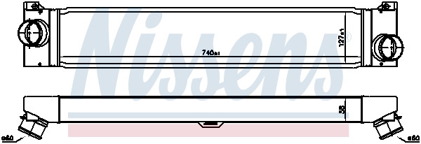 NISSENS Ladeluftkühler NISSENS Ladeluftkühler