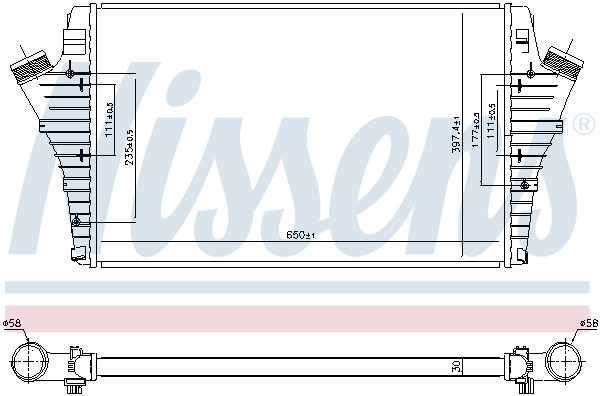 NISSENS Ladeluftkühler NISSENS Ladeluftkühler