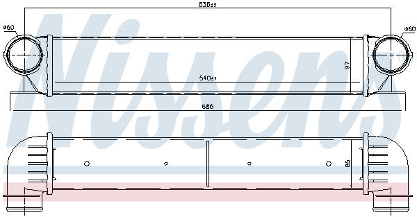 NISSENS Ladeluftkühler