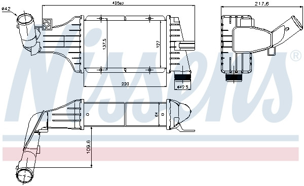 NISSENS Ladeluftkühler NISSENS Ladeluftkühler
