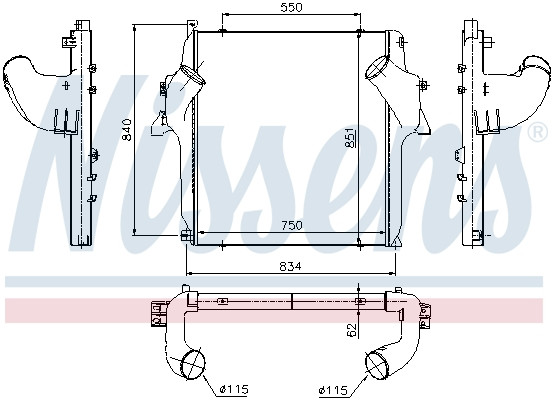 NISSENS Ladeluftkühler