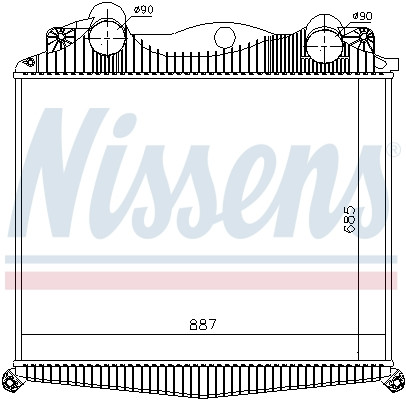 NISSENS Ladeluftkühler