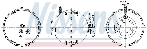 NISSENS Ausgleichsbehälter, Kühlmittel