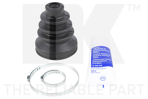 NK Faltenbalgsatz, Antriebswelle