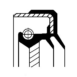 CORTECO Wellendichtring, Differential