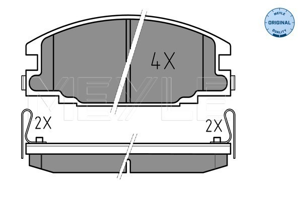 MEYLE Bremsbelagsatz, Scheibenbremse