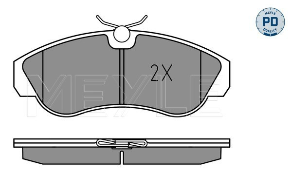 MEYLE Bremsbelagsatz, Scheibenbremse