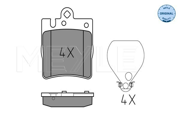 MEYLE Bremsbelagsatz, Scheibenbremse