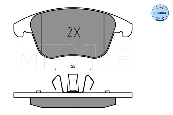 MEYLE Bremsbelagsatz, Scheibenbremse