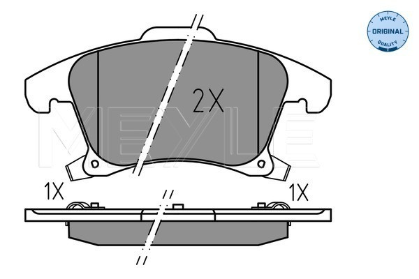 MEYLE Bremsbelagsatz, Scheibenbremse