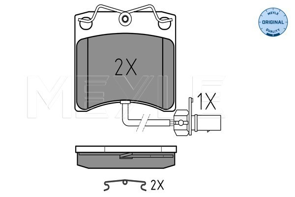 MEYLE Bremsbelagsatz, Scheibenbremse