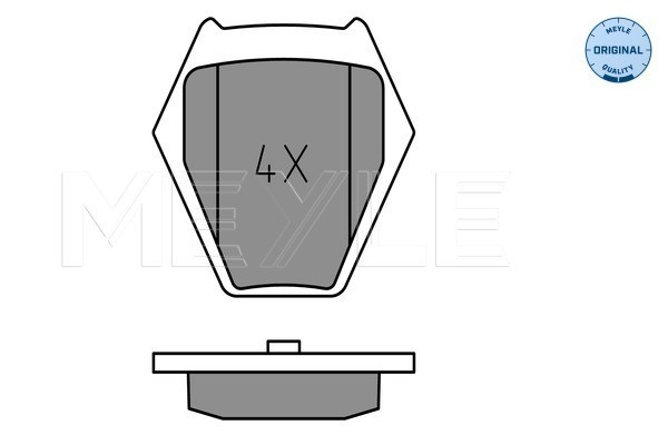 MEYLE Bremsbelagsatz, Scheibenbremse