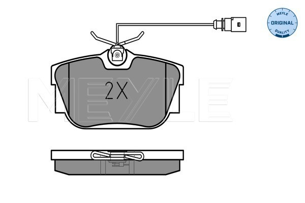 MEYLE Bremsbelagsatz, Scheibenbremse