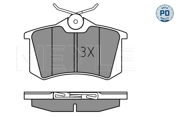MEYLE Bremsbelagsatz, Scheibenbremse