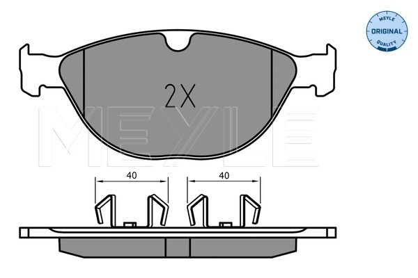 MEYLE Bremsbelagsatz, Scheibenbremse