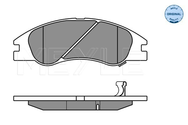 MEYLE Bremsbelagsatz, Scheibenbremse