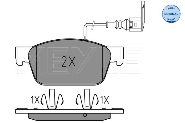 MEYLE Bremsbelagsatz, Scheibenbremse