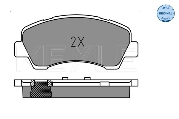 MEYLE Bremsbelagsatz, Scheibenbremse