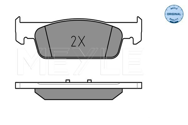 MEYLE Bremsbelagsatz, Scheibenbremse