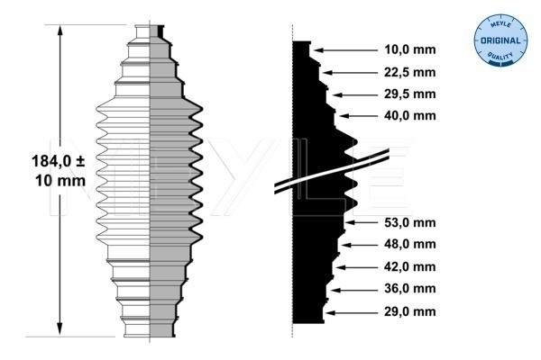 MEYLE Faltenbalg, Lenkung