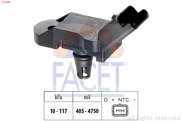 FACET Luftdrucksensor, Höhenanpassung FACET Luftdrucksensor, Höhenanpassung
