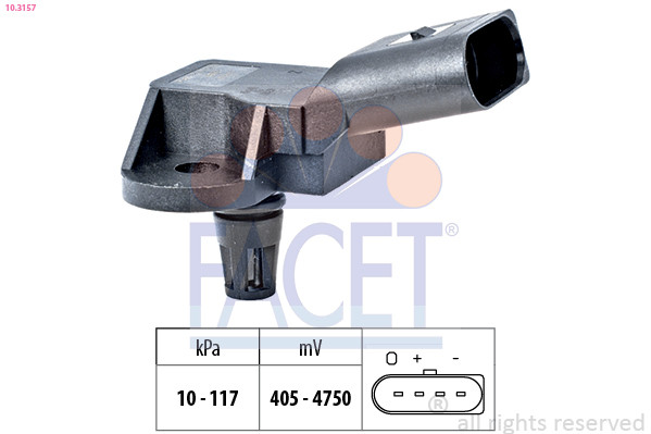 FACET Luftdrucksensor, Höhenanpassung FACET Luftdrucksensor, Höhenanpassung