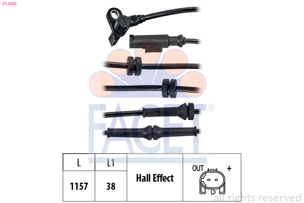 FACET Sensor, Raddrehzahl