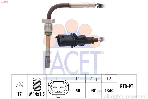 FACET Sensor, Abgastemperatur