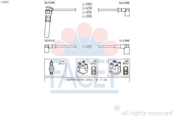 FACET Zündleitungssatz