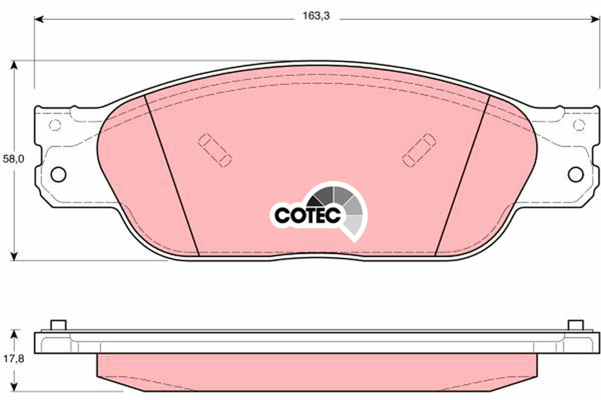 TRW Bremsbelagsatz, Scheibenbremse