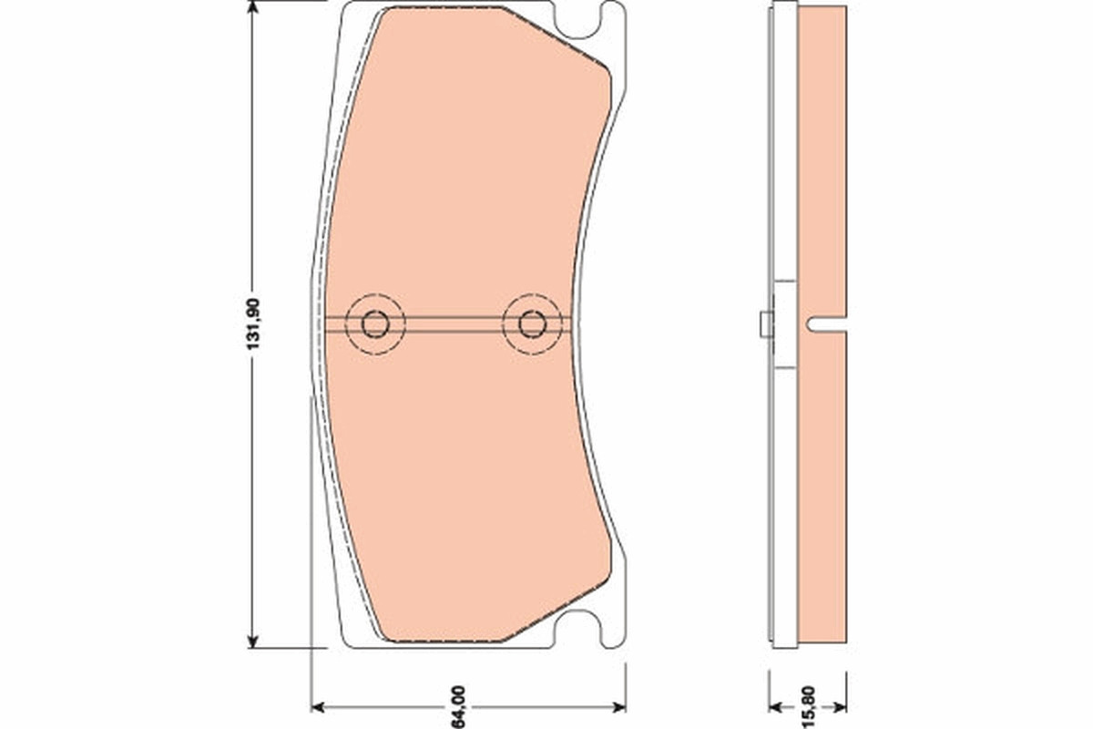 TRW Bremsbelagsatz, Scheibenbremse