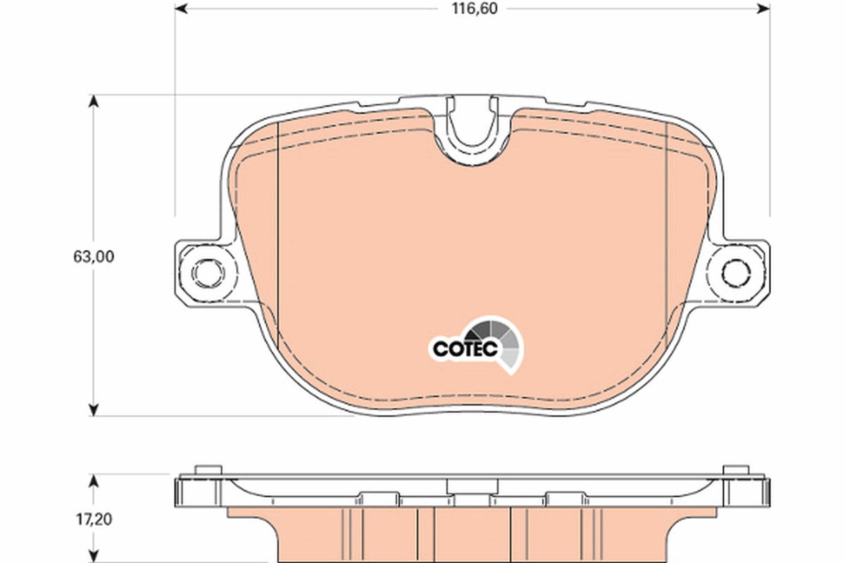 TRW Bremsbelagsatz, Scheibenbremse